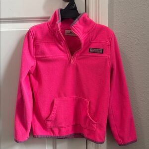 Vineyard Vines Kids' size xs (5-6) Bright Pink Fleece Hoodie